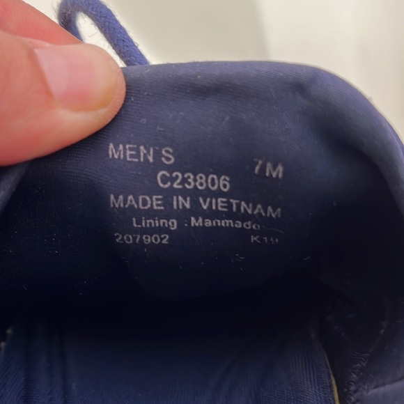 COLE HAAN Men's 2.ZERØGRAND Laser Wingtip Navy Blue Oxfords. Sz: 7 - Picture 7 of 11